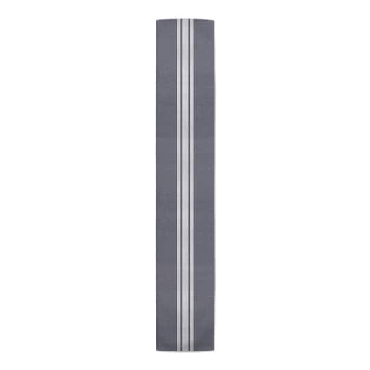 Distressed Slate Stripe Outdoor Table Runner